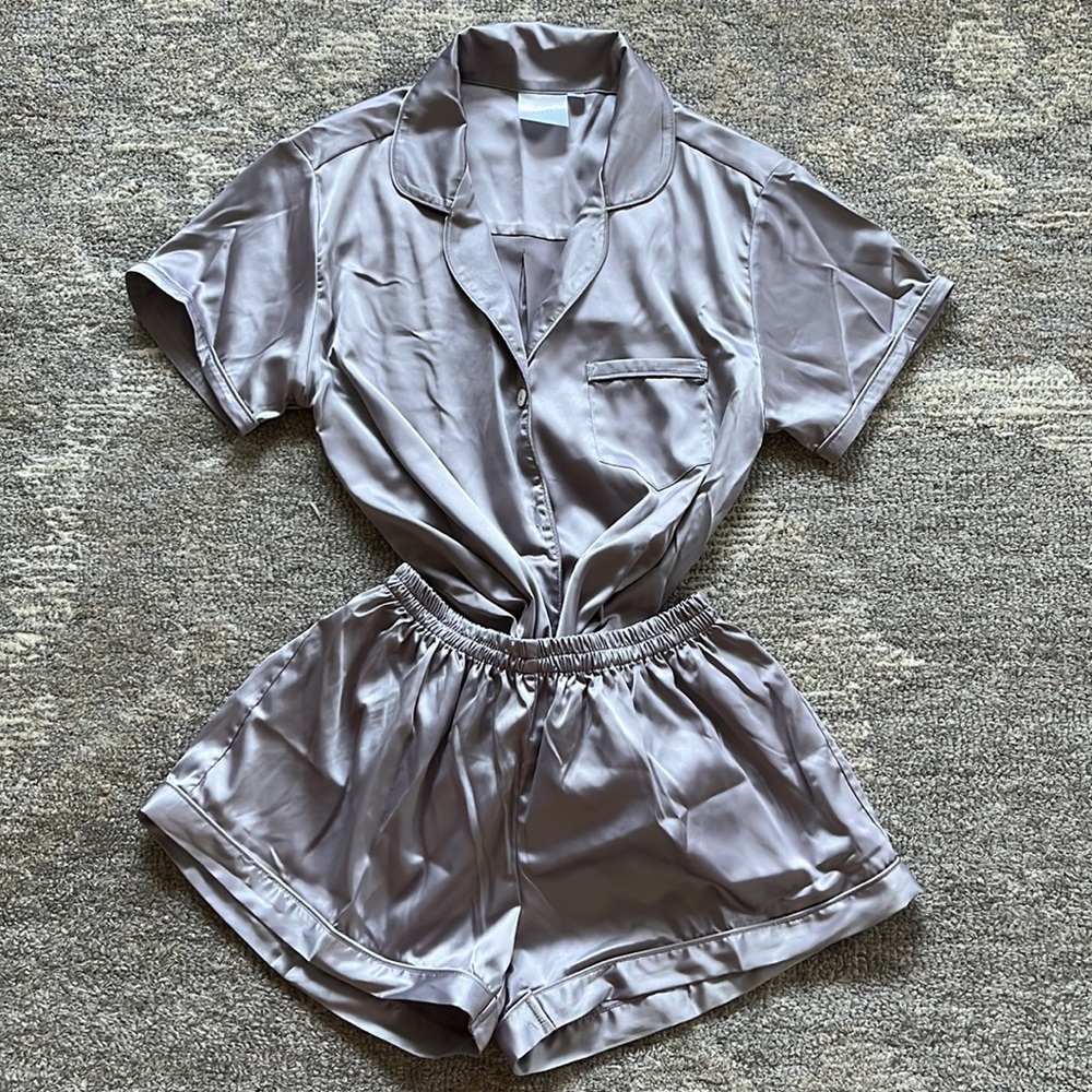 Women’s Plum Pretty Sugar Satin Pajamas Set - Small
